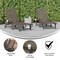 Flash Furniture Brown Adjustable Chaise Lounger with Cupholder, 2PK 2-LE-HMP-2017-414-BR-GG - alternate 2